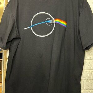 Pink Floyd -The Dark Side Of The Moon Death Star Star Wars Collab Shirt Size 2XL